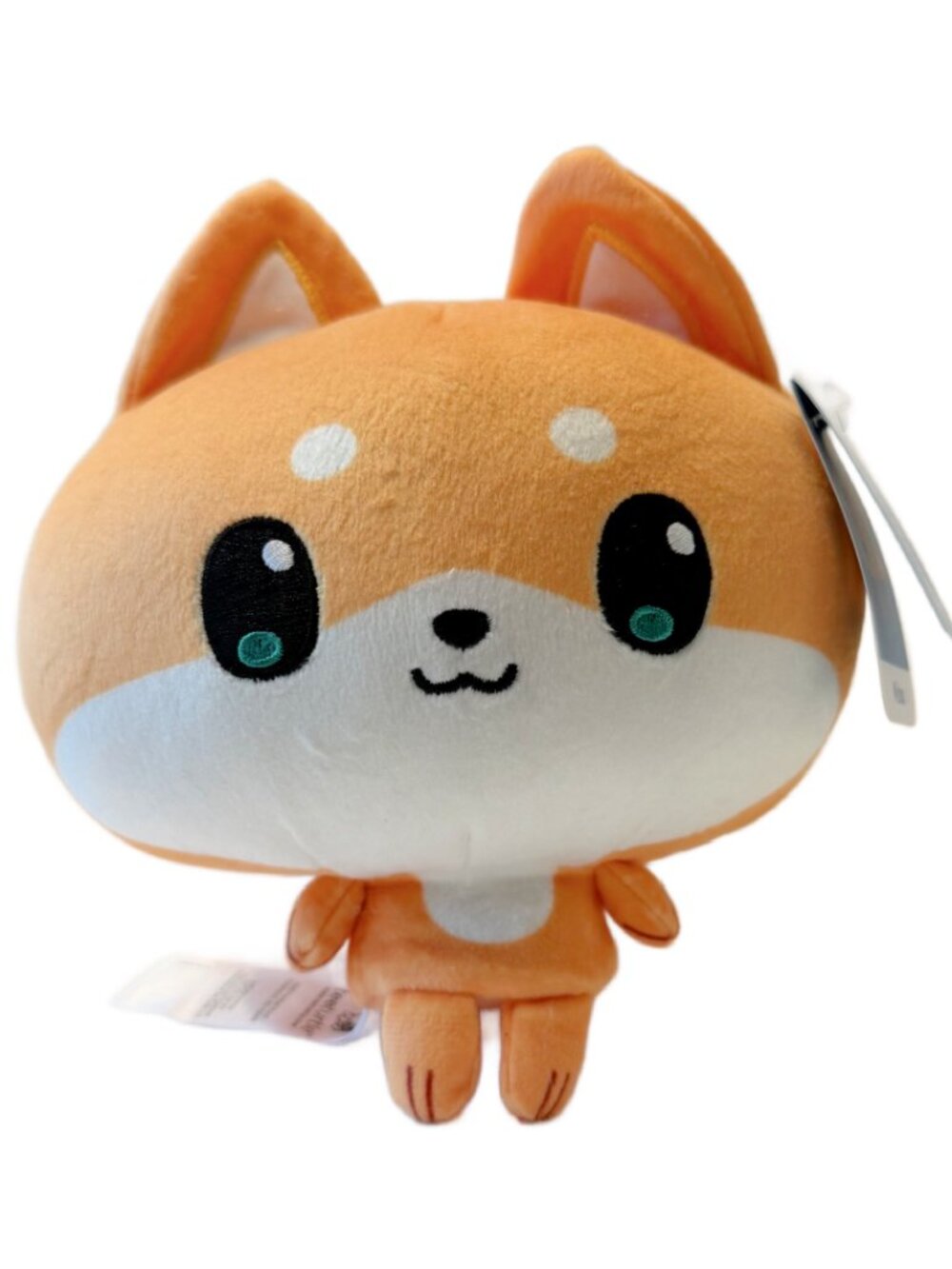 TeeTurtle Cloudheads MISO the Shiba Inu Dog Plush Embroidered Weighted NWT